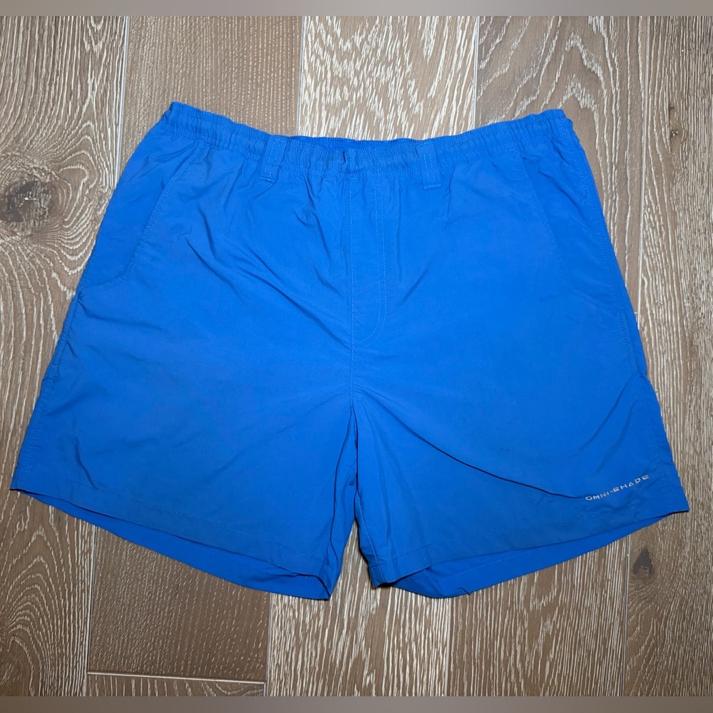 Columbia PFG Blue Omni Shade Shorts Mens Medium Fishing Swim